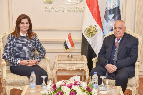 The Minister of Immigration discusses with the Chairman of the Arab Organization for Industrialization the axes of the Egypt Can Conference